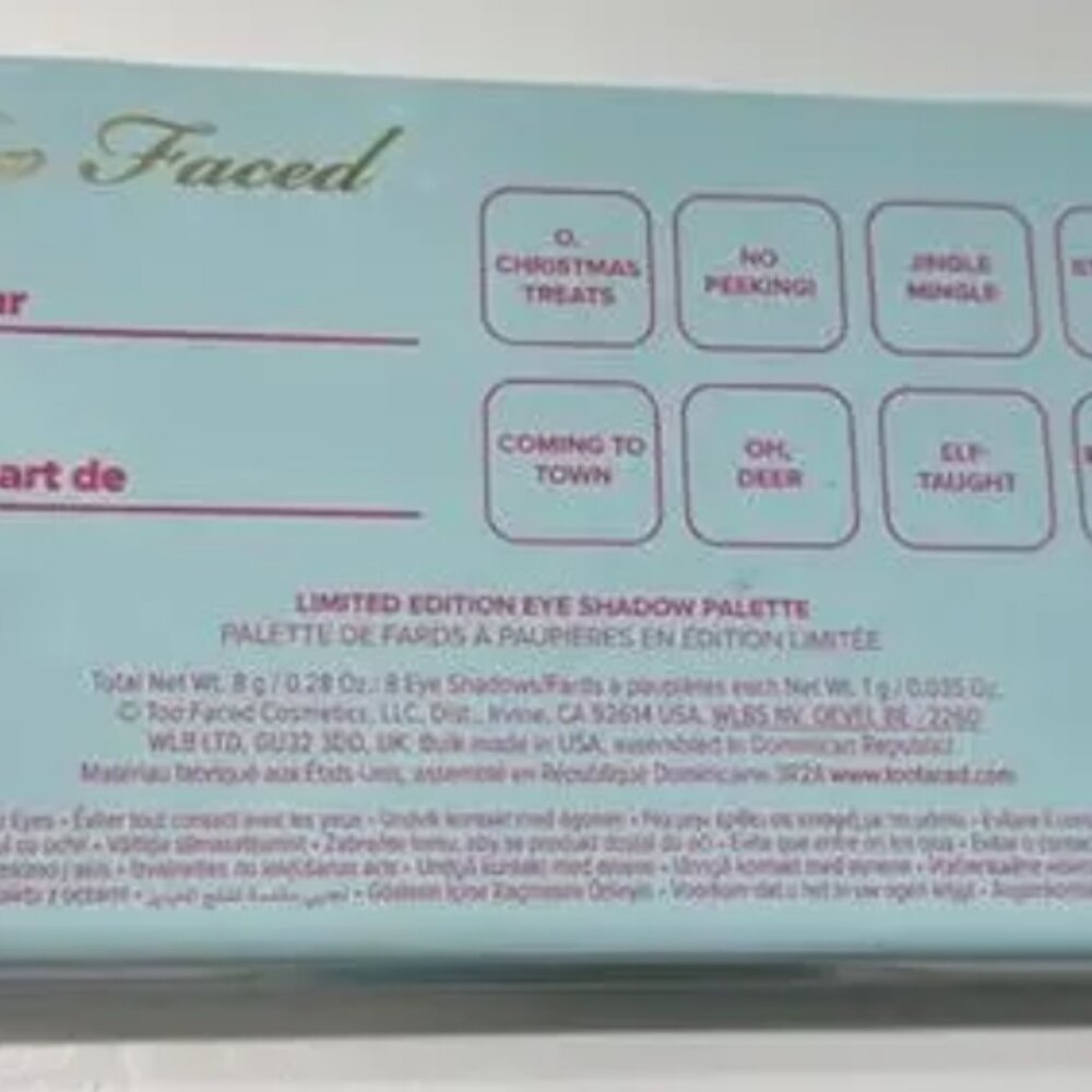 Too Faced Secret Santa Mini Eyeshadow Palette - Picture 3 of 6